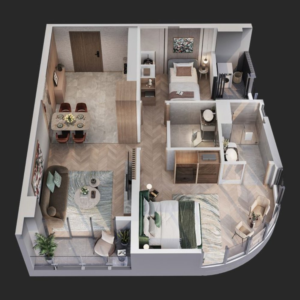 Lumière SpringBay 2PN 67m²