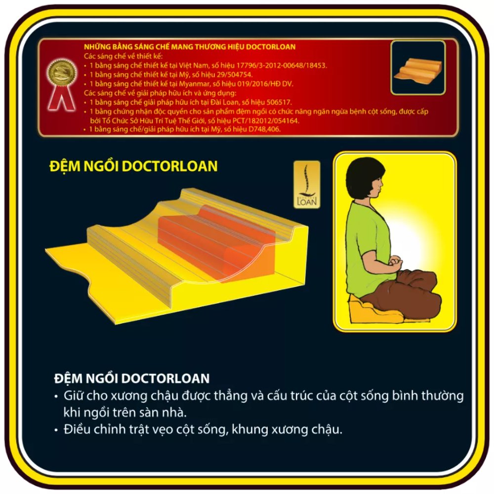 Đệm thiền sáng chế DoctorLoan