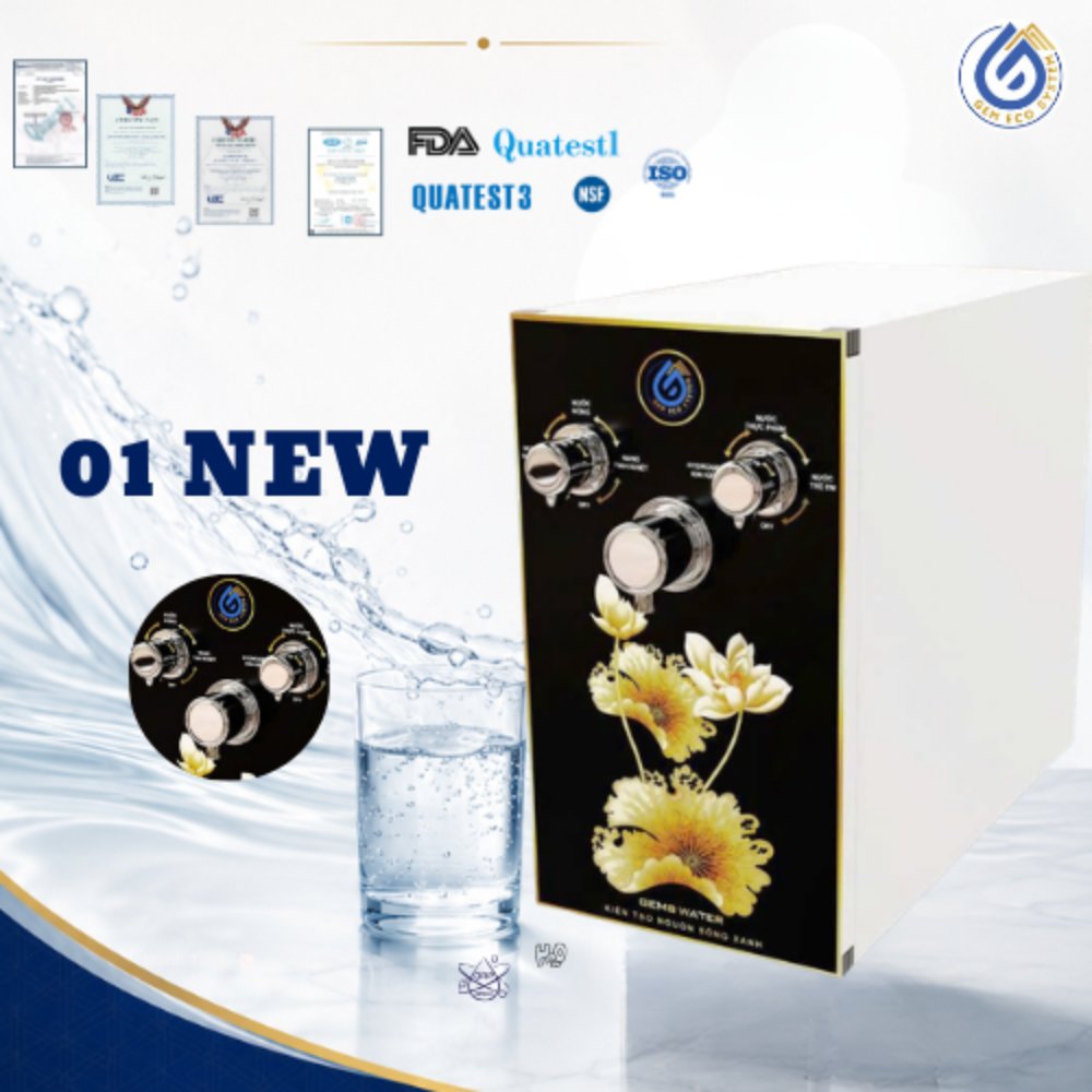 Máy Lọc Nước Hydrogen Ion Kiềm GEMS 01 NEW