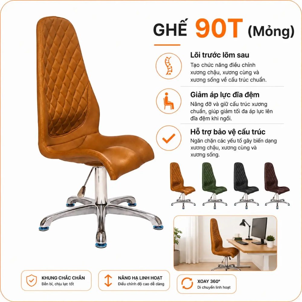 Ghế sáng chế DOCTORLOAN 90T (Mỏng)
