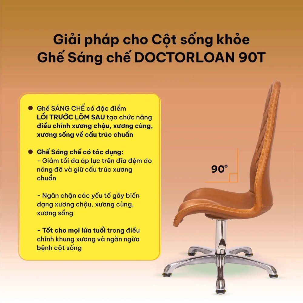 Ghế sáng chế DOCTORLOAN 90T (Mỏng)