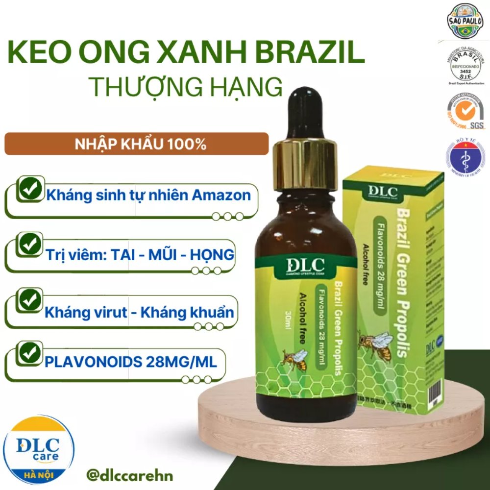 Keo ong xanh Brazil cao cấp (Brazil Green Propolis) 🇧🇷