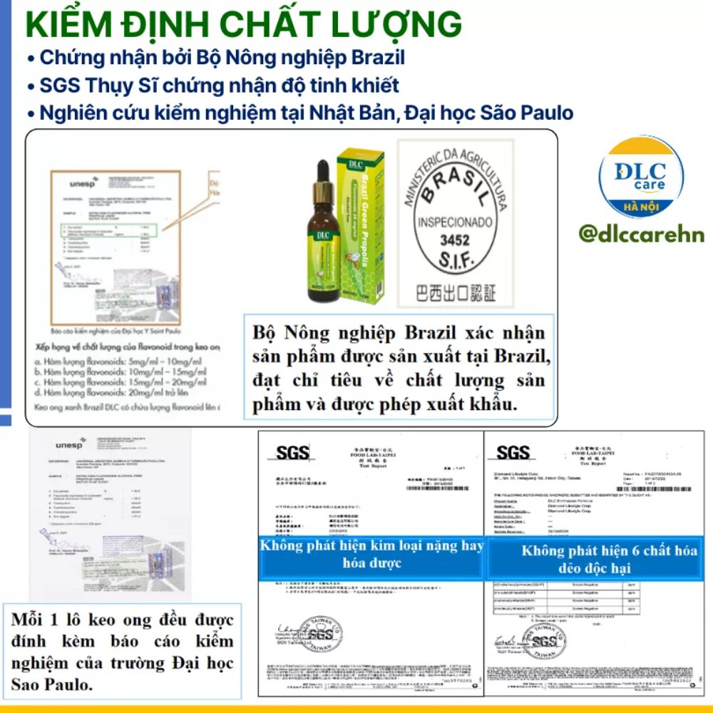 Keo ong xanh Brazil cao cấp (Brazil Green Propolis) 🇧🇷