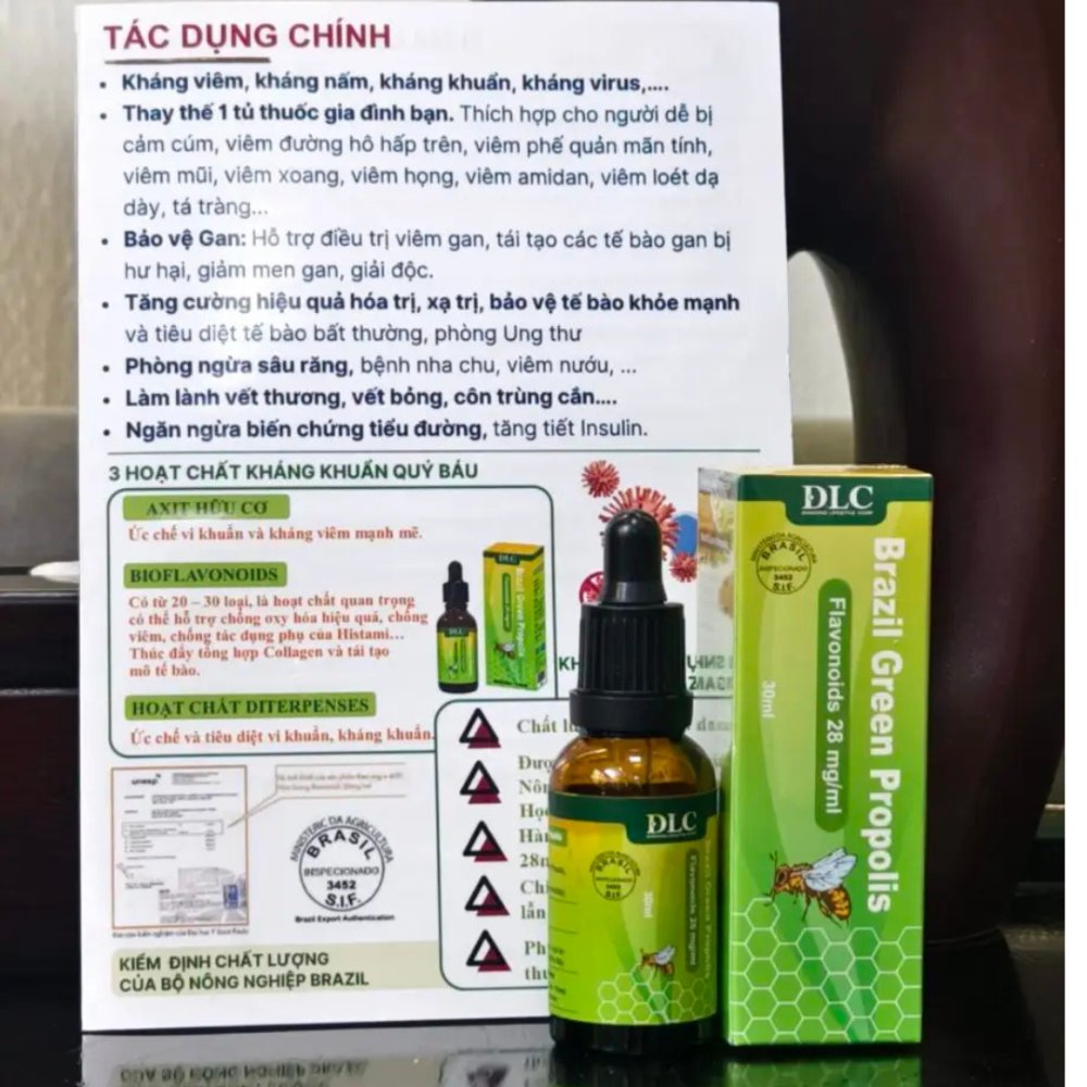 Keo ong xanh Brazil cao cấp (Brazil Green Propolis) 🇧🇷