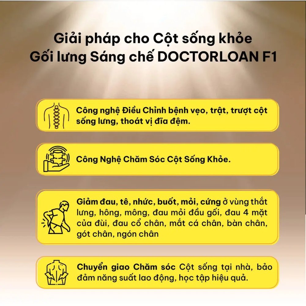 Gối lưng DoctorLoan F1 (Dài)