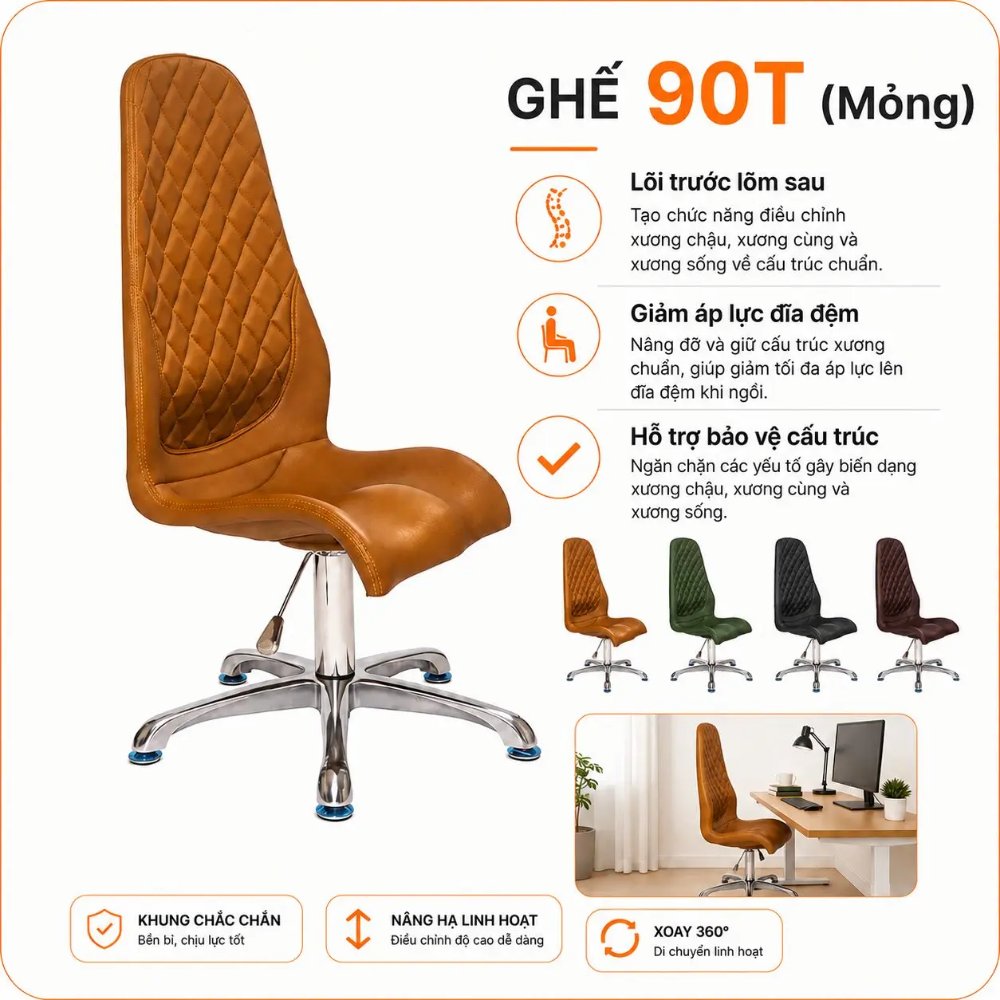Ghế sáng chế DOCTORLOAN 90T (Mỏng)