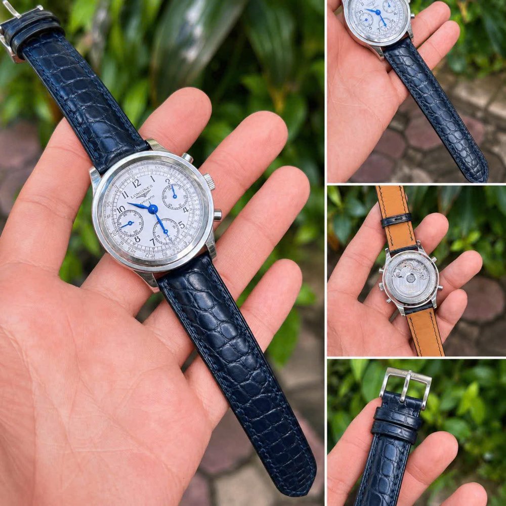 Da cá sấu - navy