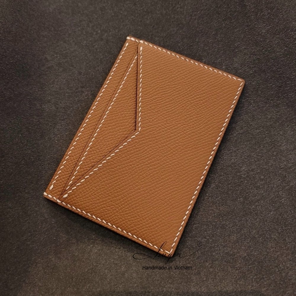 Ví thẻ mini - da bê Epsom