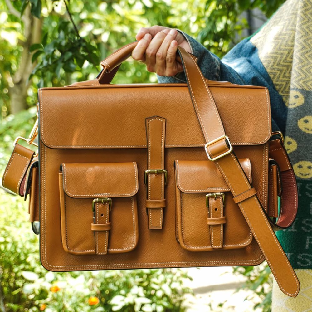 Cặp xách Handmade  - Brown