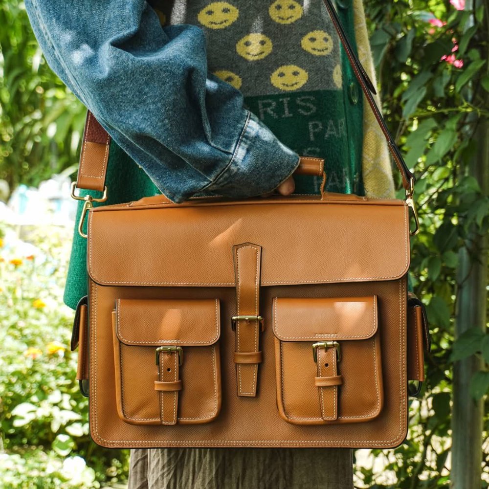 Cặp xách Handmade  - Brown