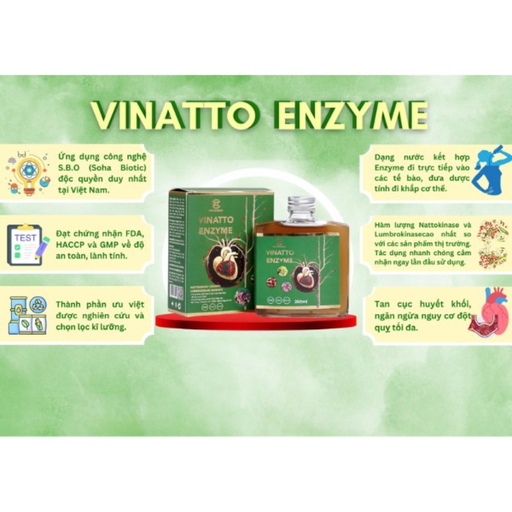 Nước Uống Vinatto Enzyme 250ml
