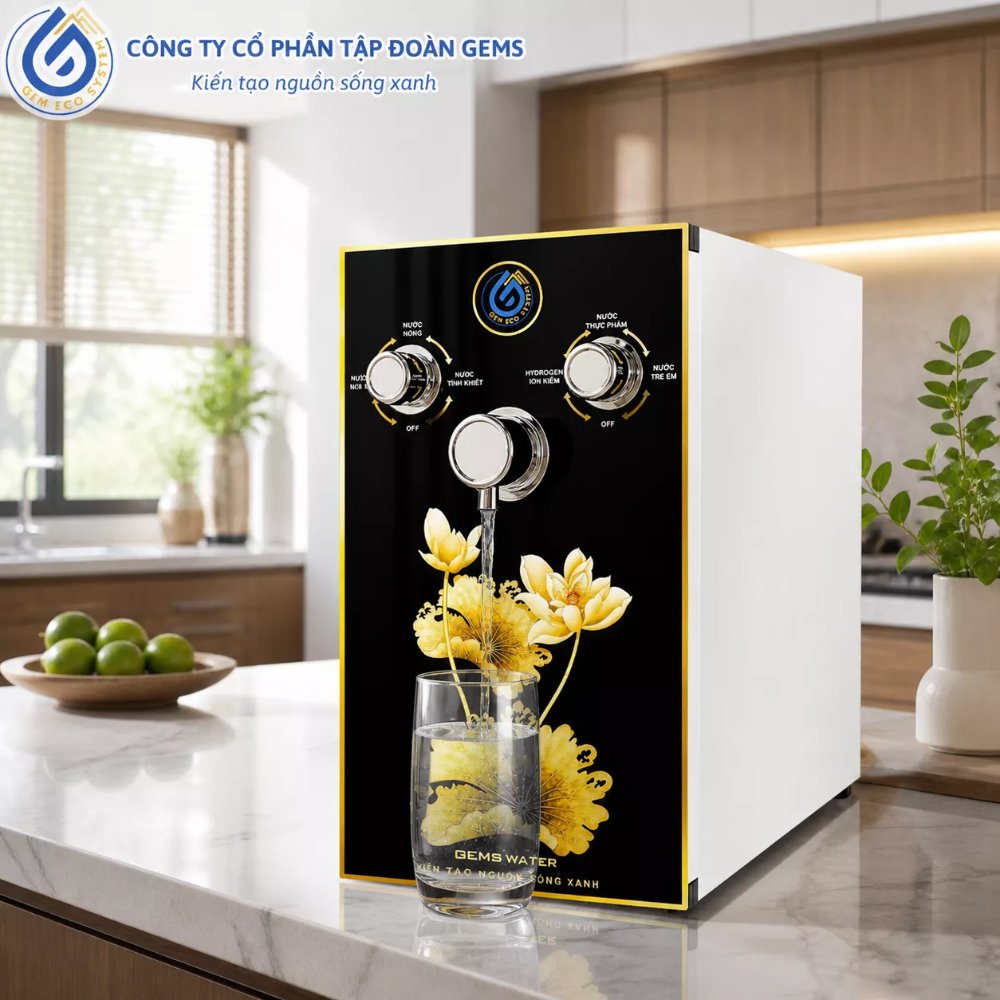 Máy Lọc Nước Hydrogen Ion Kiềm GEMS 01 NEW