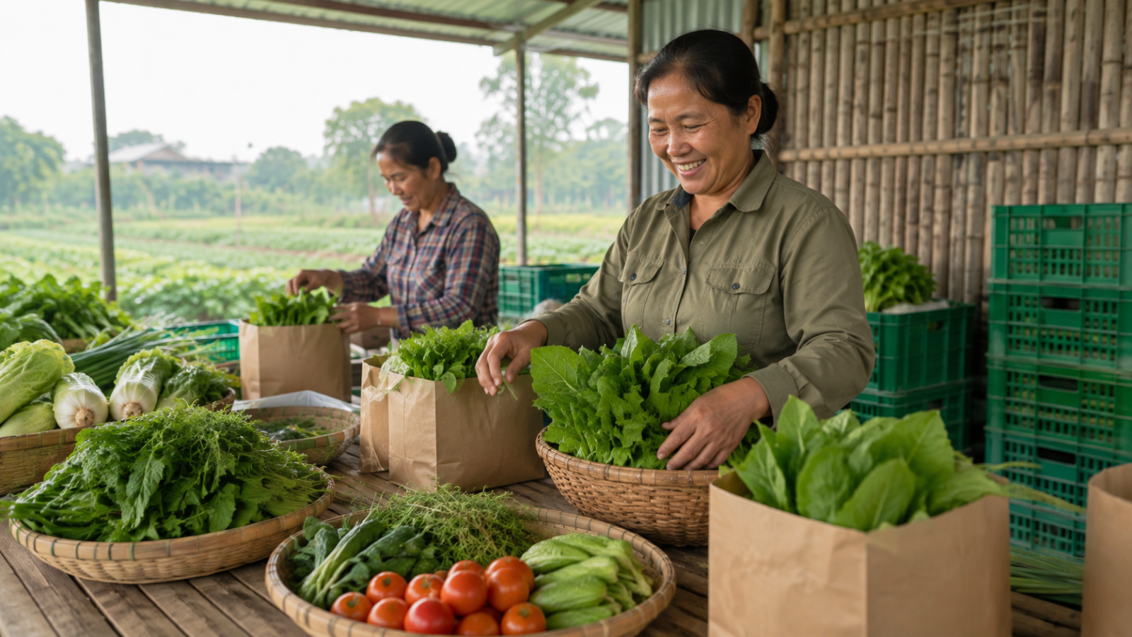 Nông sản từ vùng núi Hòa Bình