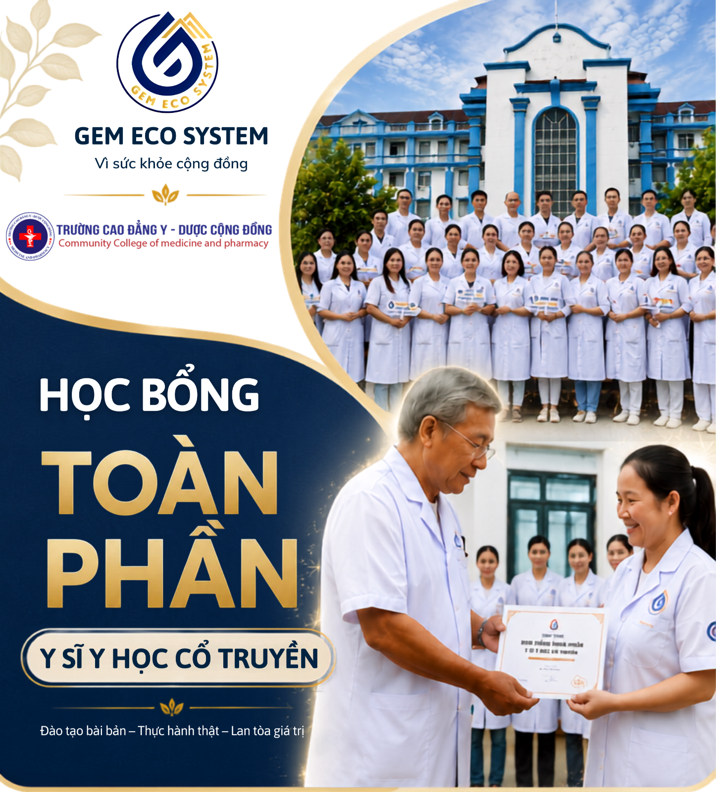 Học bổng toàn phần Y sĩ Y học cổ truyền