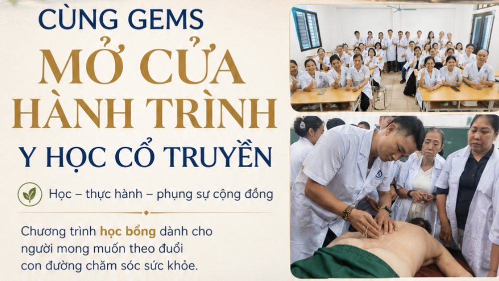 Thông tin chương trình tặng học bổng YHCT của Gems 2