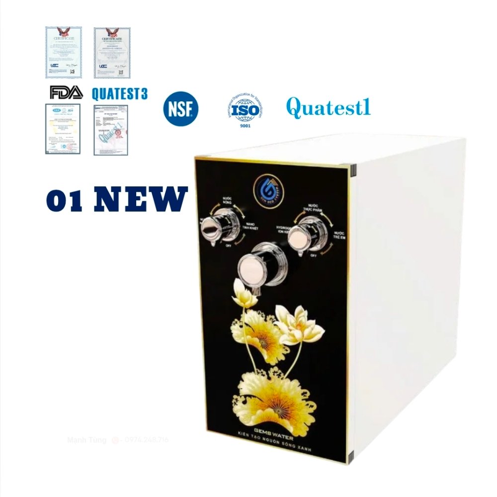 Máy Lọc Nước Hydrogen Ion Kiềm GEMS 01 NEW