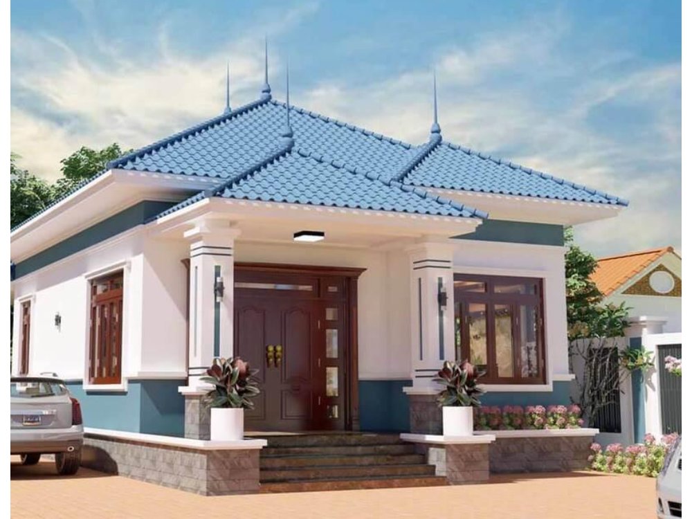 Nhà mái Nhật 1 tầng