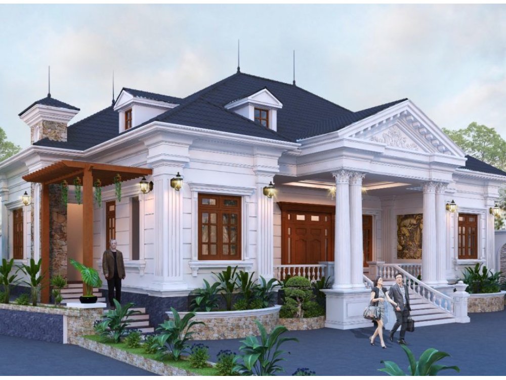 Biệt Thự Tân Cổ Điển 1 Tầng