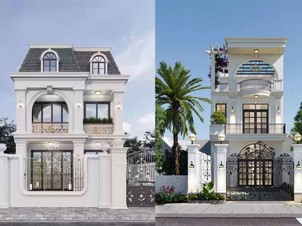 Nhà Phố Tân Cổ Điển 2 Tầng