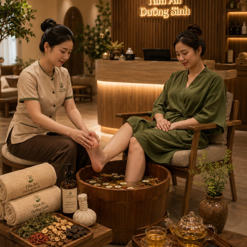 Ngâm chân thảo dược