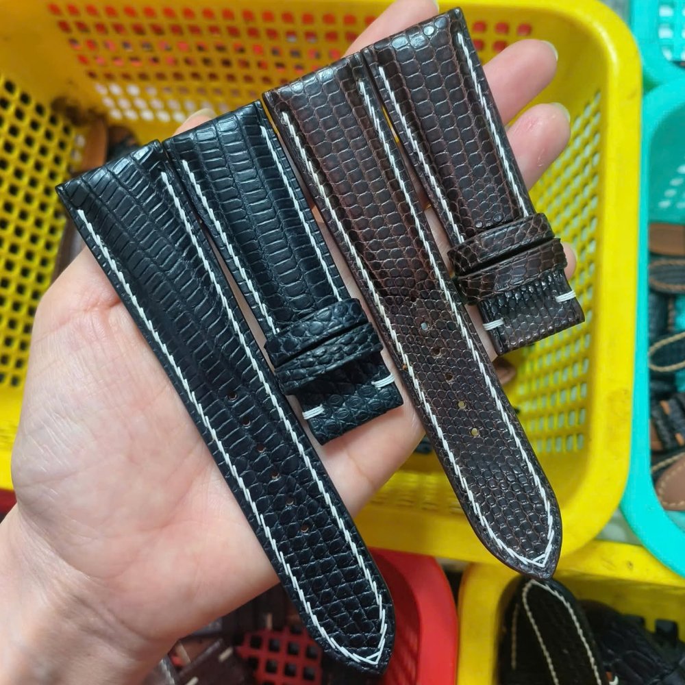 Dây đồng hồ da kỳ đà (tùy chọn mẫu)