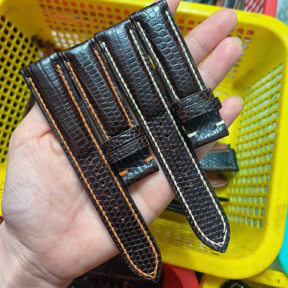 Dây đồng hồ da kỳ đà (tùy chọn mẫu)