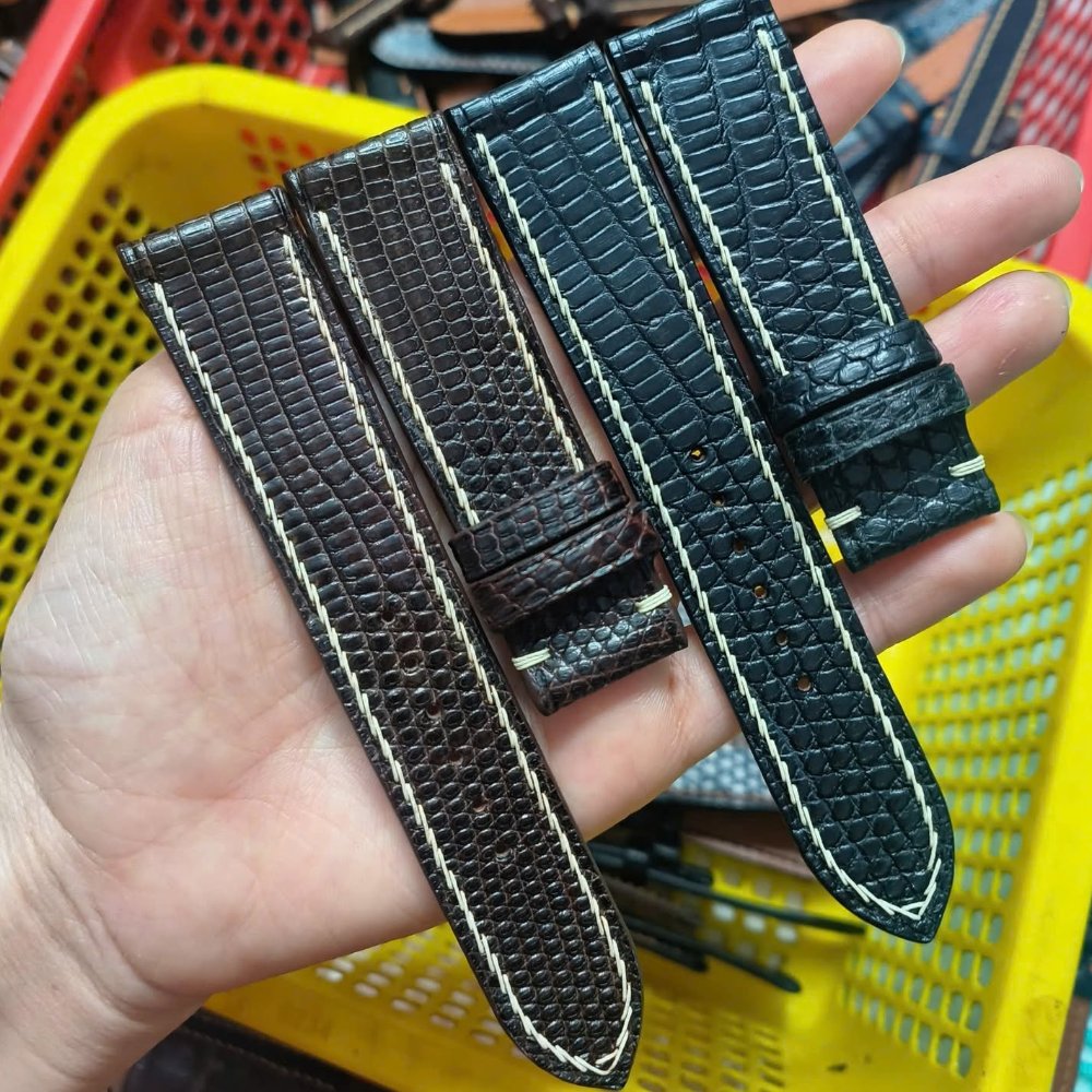 Dây đồng hồ da kỳ đà (tùy chọn mẫu)